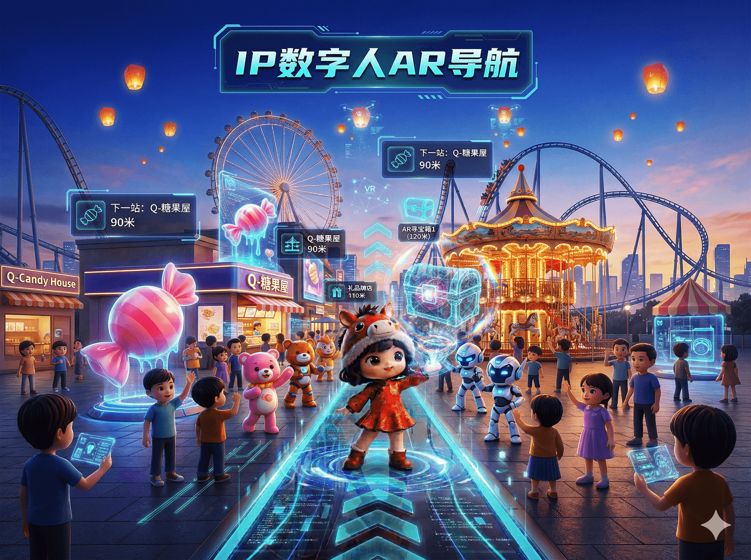 景区如何玩转“元宇宙”？IP数字人AR导航：让你的吉祥物化身王牌导游
