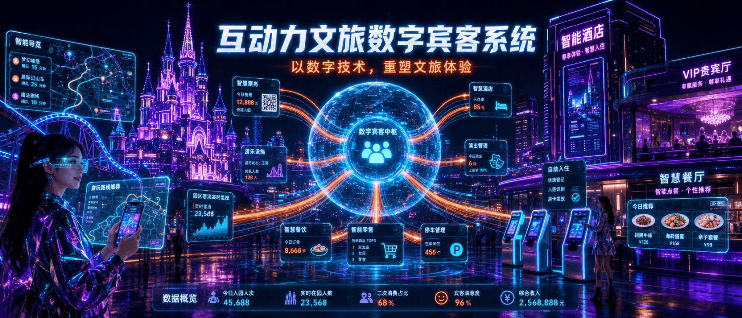 企业级全链路闭环：互动力 V3.0+ 如何定义新一代文旅数字宾客系统？