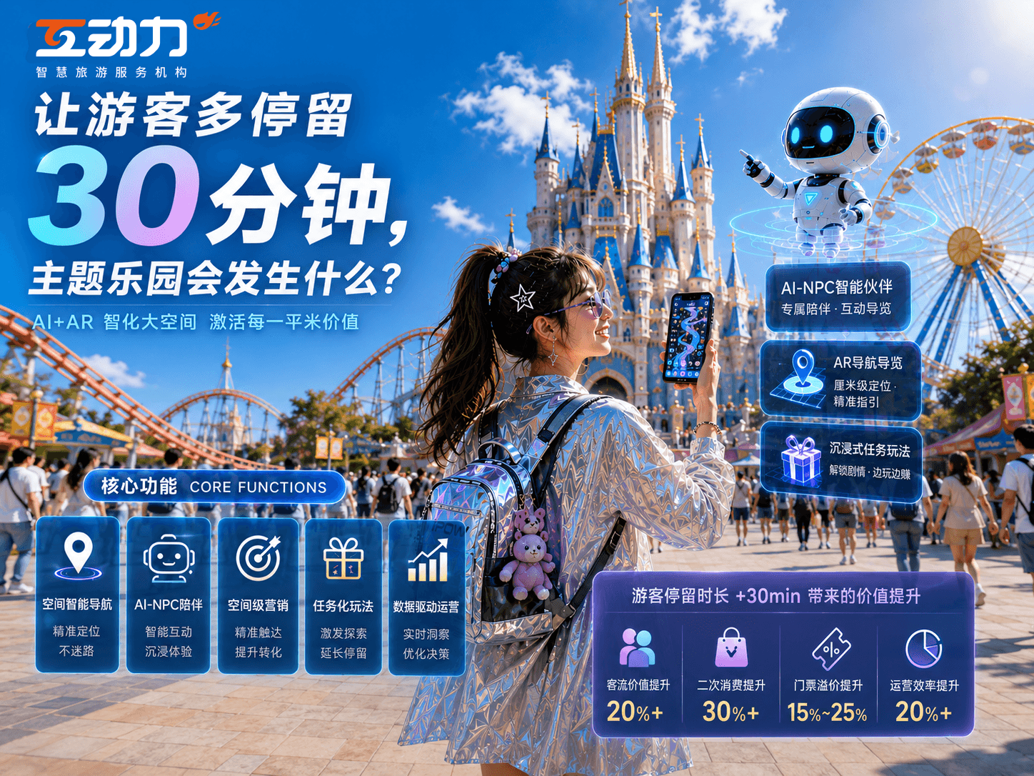 让游客多停留30分钟，主题乐园会发生什么？