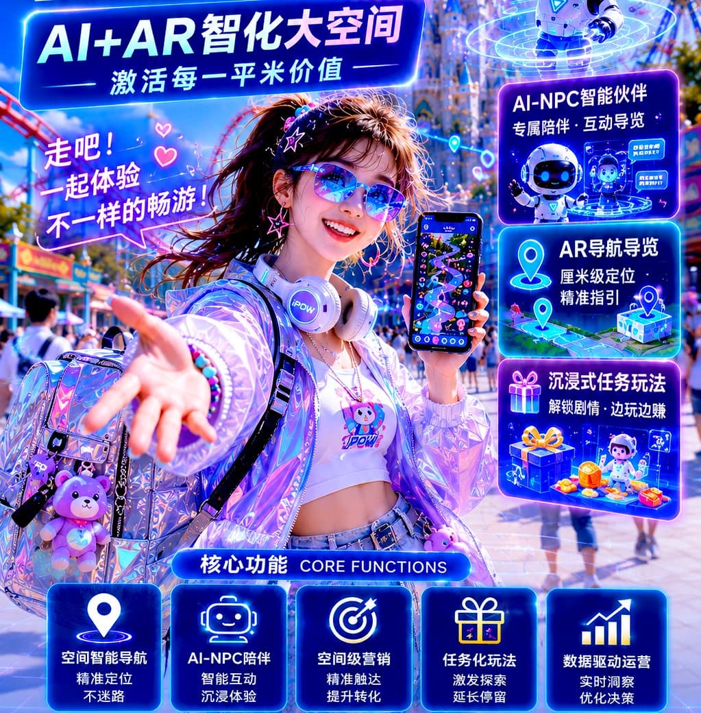 AI+AR智化大空间：主题乐园的下一场竞争，可能是“空间运营能力”